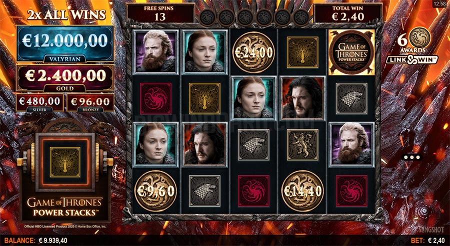 Game of Thrones Power Stacks - Nowy slot GoT od Microgaming